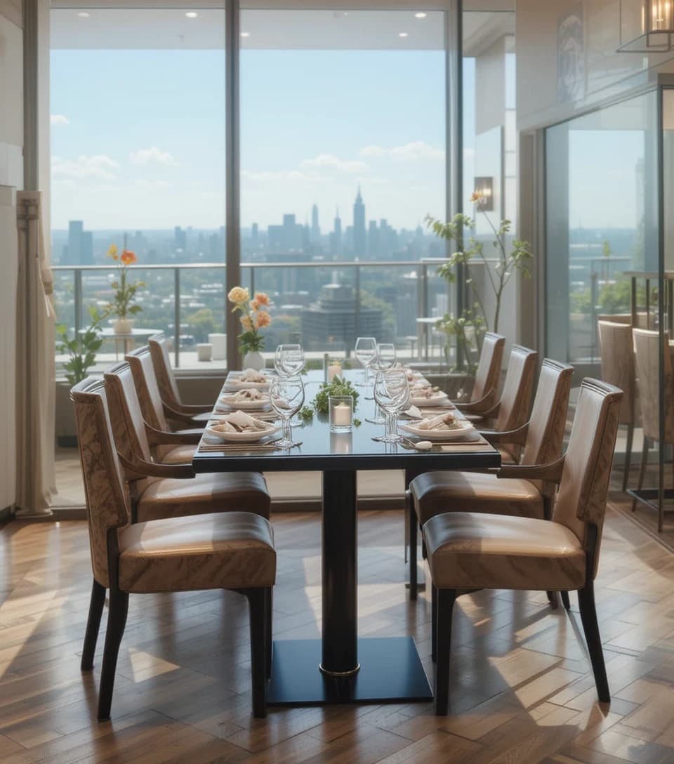 VIP Fine Dining Table at Skyline Restaurant